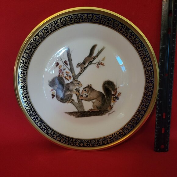VTG Lenox Woodland Wildlife Boehm Squirrels 1979 Collectible Plate - Picture 9 of 11